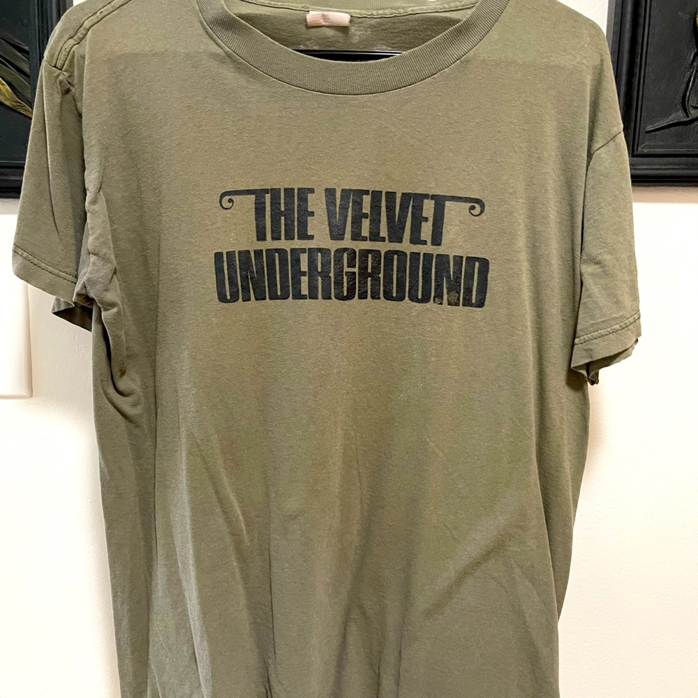 Rare vintage Velvet Underground Lou Reed promo shirt.
